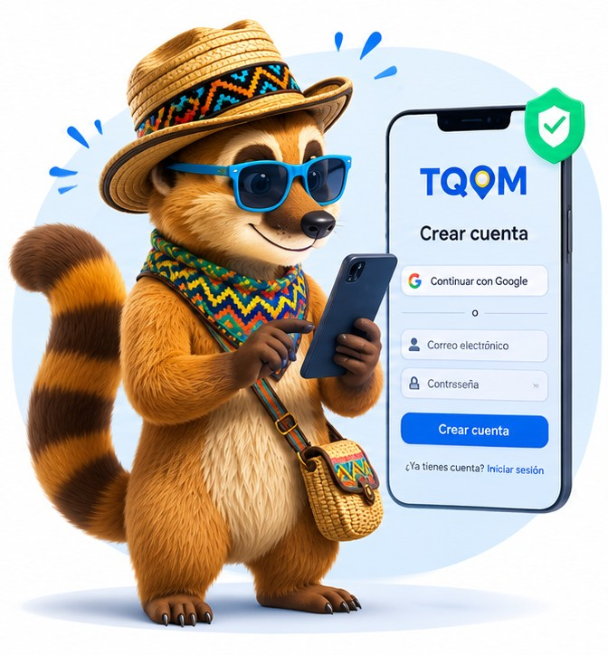Crear cuenta en TQOM